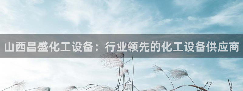 新宝gg平台—创造奇迹登录首页：山西昌盛化工设备：